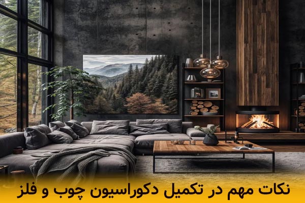 نکات مهم در تکمیل دکوراسیون چوب و فلز