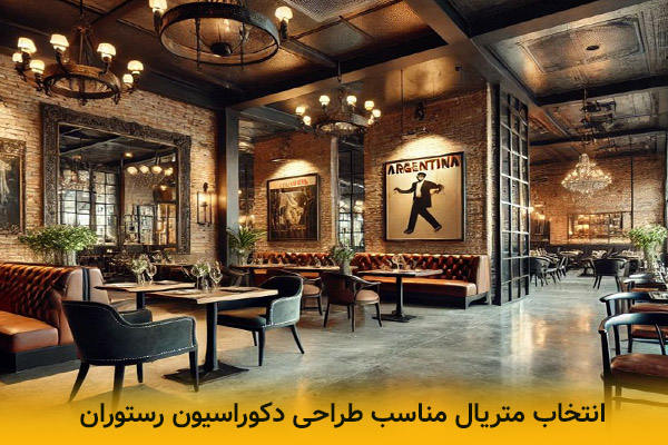متریال مناسب جهت طراحی دکور داخلی رستوران